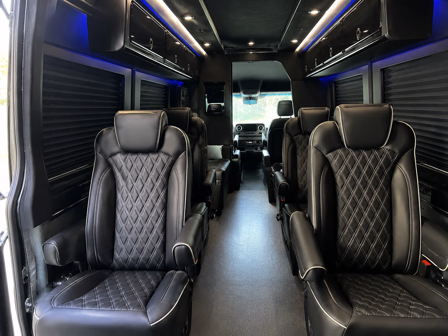 el cajon 12 passenger sprinter van inside
